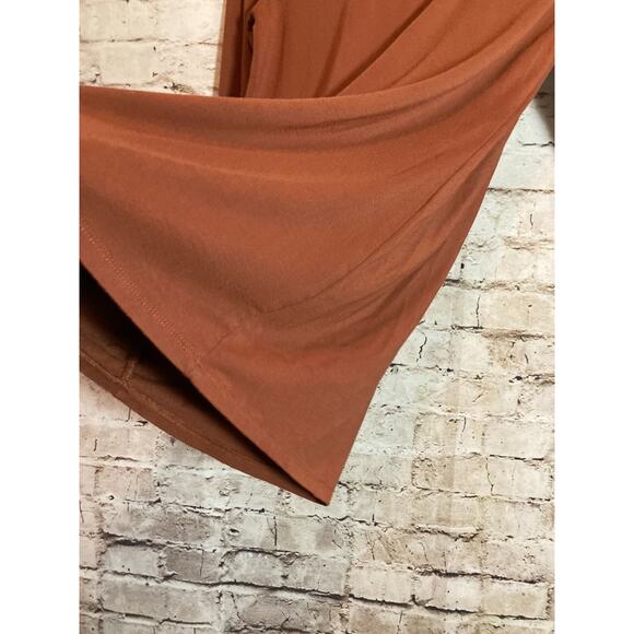 STORQ Maternity Top Womens 3 Small Camel Brown Modal Stretch Pullover Loungewear - Picture 11 of 12